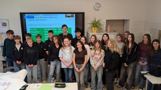 Klassenfoto an der NMS Grafenegg