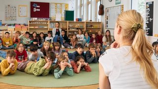 Foto Besuch einer Wissenschaftsbotschafterin