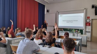 Vortrag im Klassenzimmer