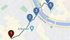 GoogleMaps Route mit Zwischenstopps durch die Wiener Innenstadt 