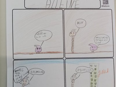 Selbstgezeichnete BioPhyCom Comics