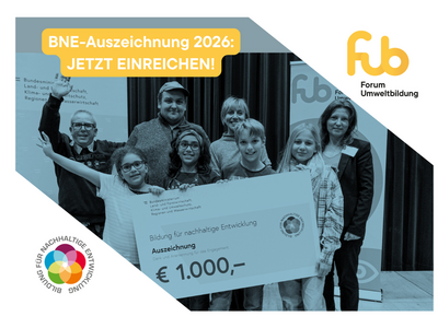 Banner für die BNE-Auszeichnung 2026