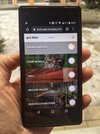 Smartphone mit Holz-App