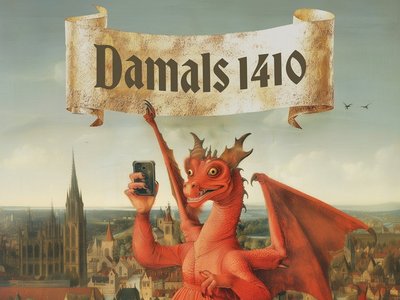 Titelbild der Mitmachausstellung "Damals 1410"
