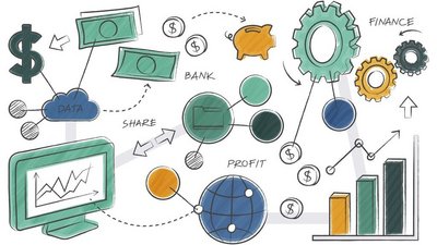 Illustration Finanz und Wirtschaft