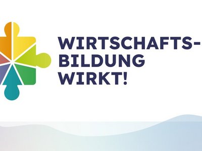 Banner zum Begleitprogramm "Wirtschaftsbildung wirkt"